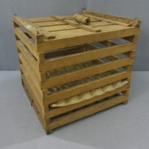 Wooden egg crate