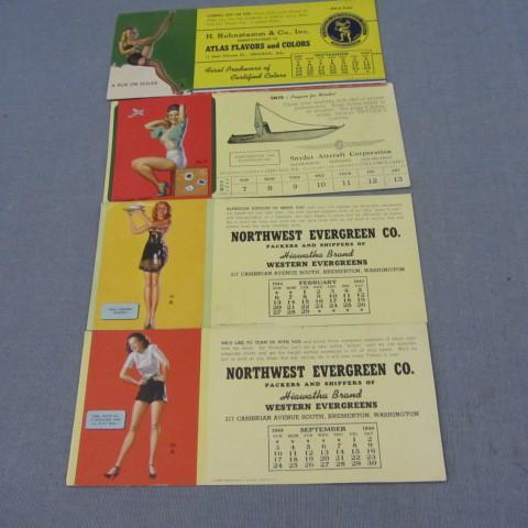 Advertising ink blotters, set of 4 ...