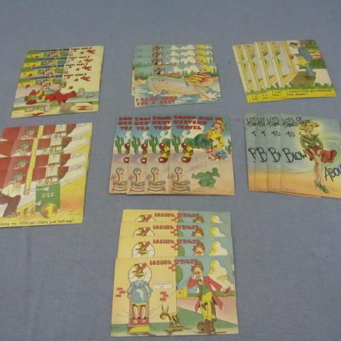 Art Tome comic post cards, 1940s v...