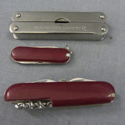 Multi tools, American Camper leathe...