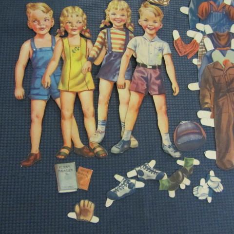 Vintage Paper Dolls two sets of yo...
