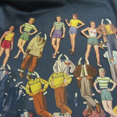Vintage Paper Dolls two sets of te...
