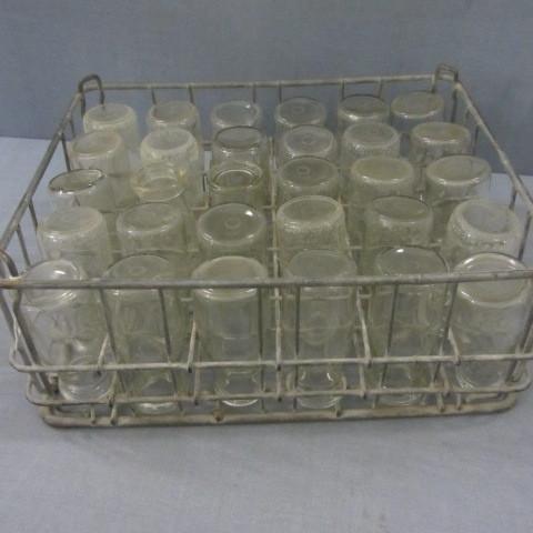 Wire milk bottle crate, holds 30 ha...