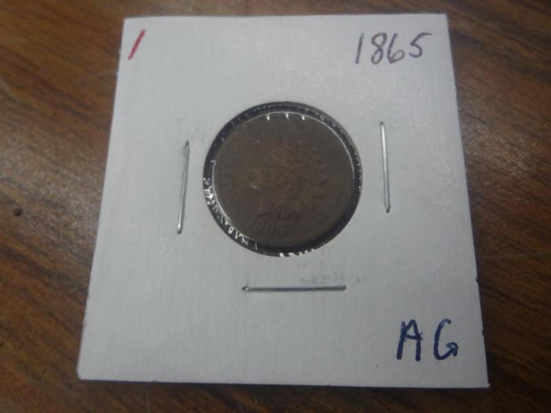 1865 Indian Head Cent AG...