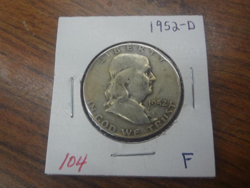 1952-D F Franklin Half Dollar...