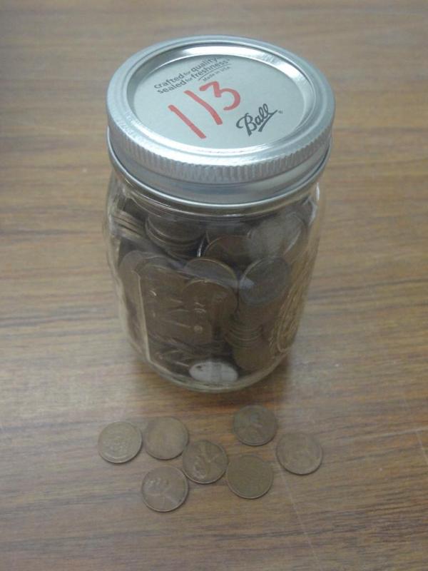 1 jar of 500 mixed date Wheat Penni...