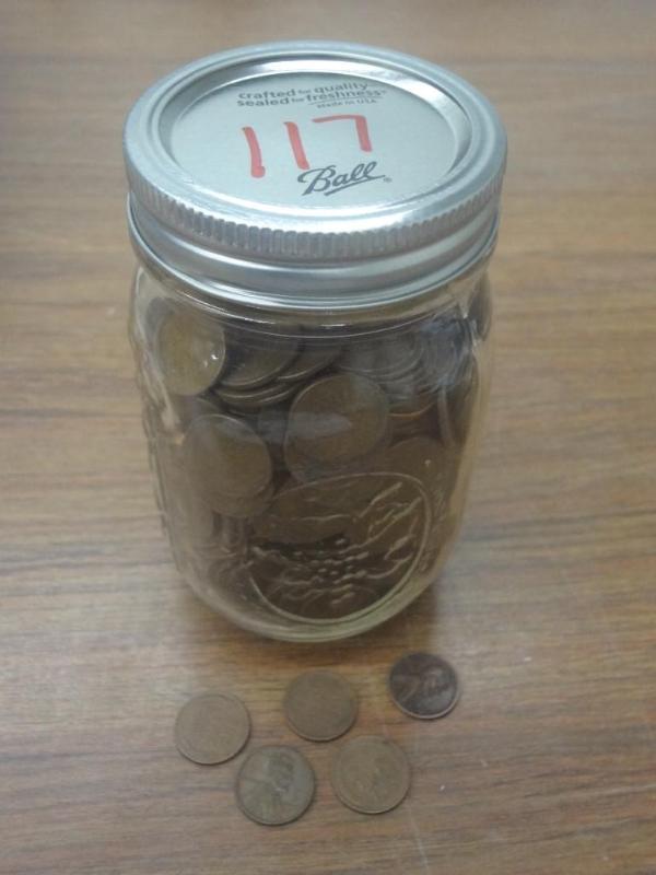 1 jar of 500 mixed date Wheat Penni...