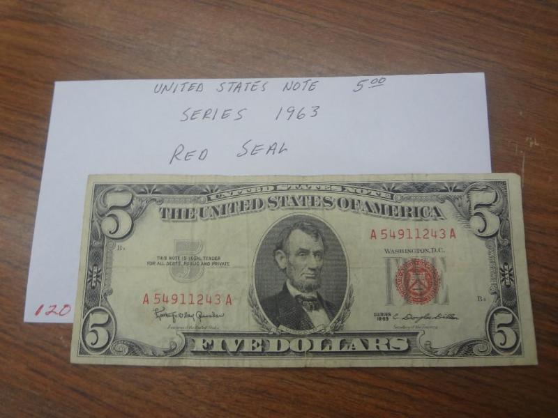 Series 1963 $5.00 United States Not...