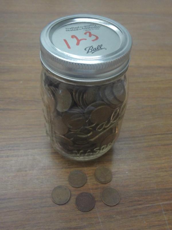 1 jar of 500 mixed date Wheat Penni...