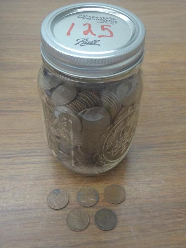 1 jar of 500 mixed date Wheat Penni...