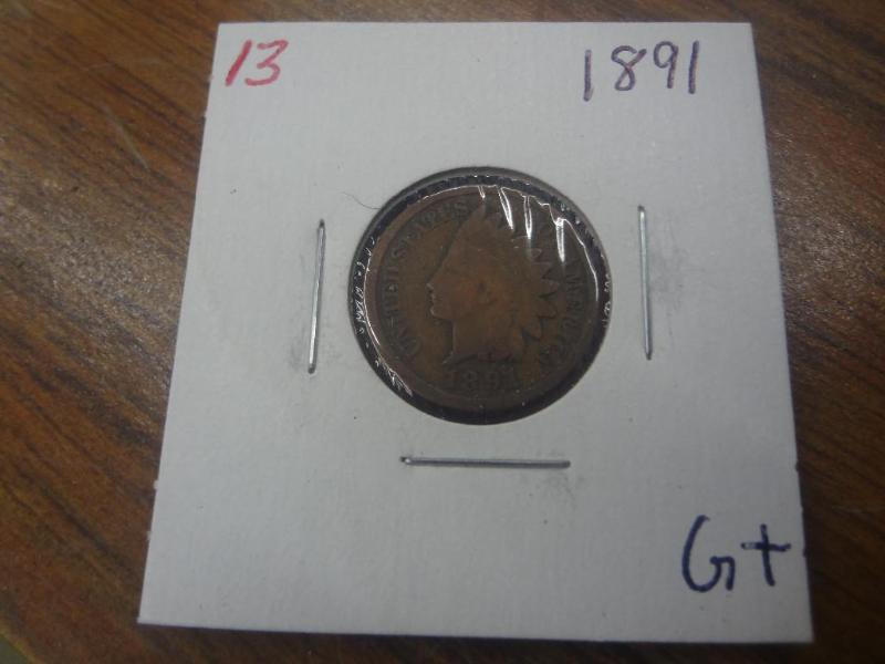 1891 Indian Head Cent G...