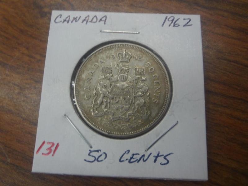 Canadian 1962 VF Silver Half Dolla...