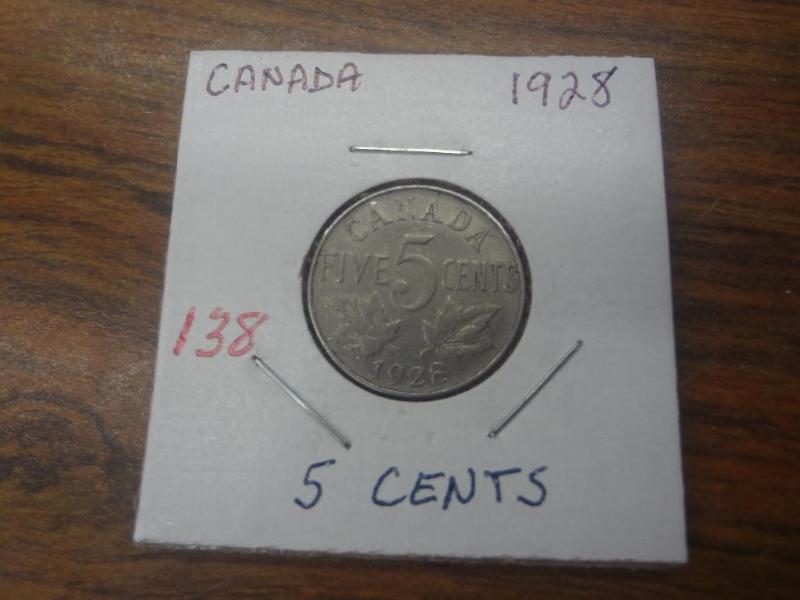 Canadian 1928 Nickel...