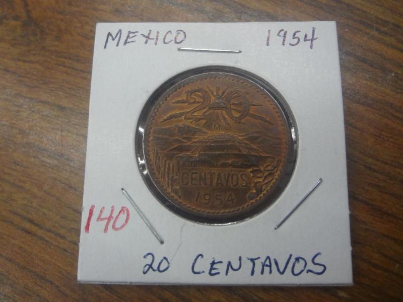 Mexico 1954 20 Centavos (beautiful ...