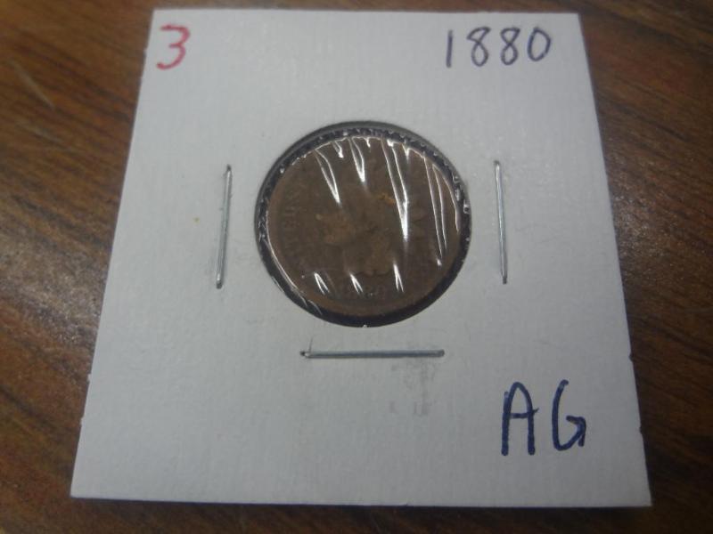 1880 Indian Head Cent AG...