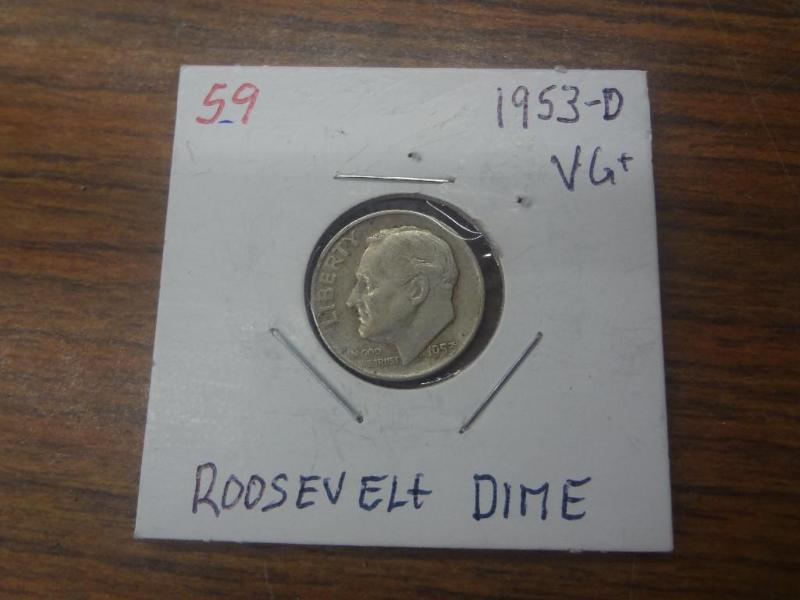 1953-D Roosevelt Dime...