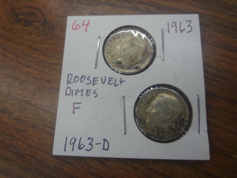 1963 and 1963-D Roosevelt Dimes F...