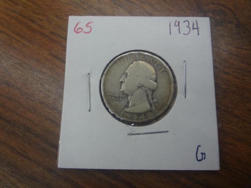 1934 G Washington Quarter...