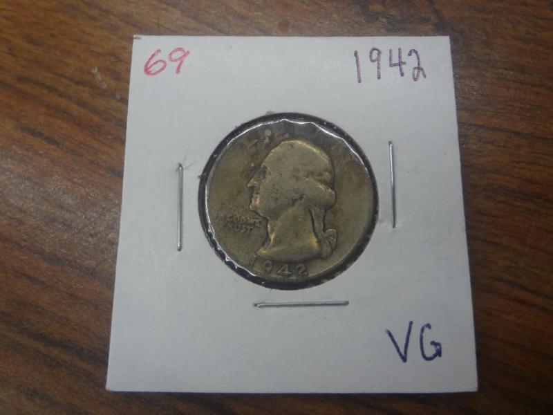 1942 VG Washington Quarter...