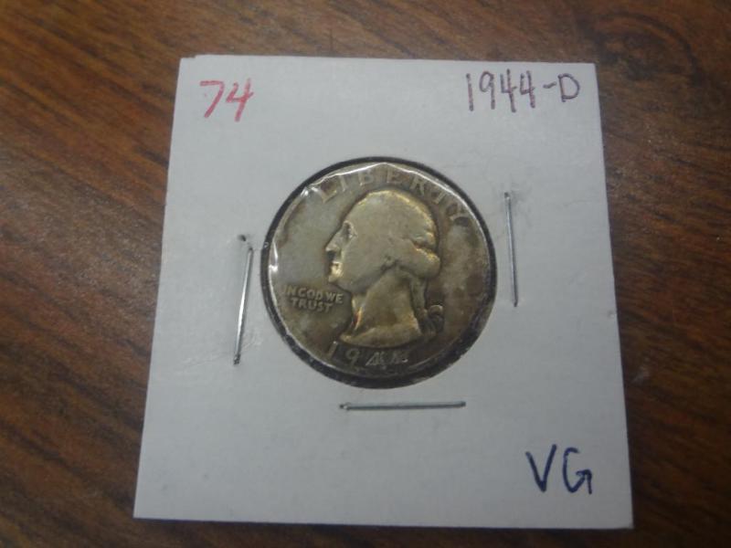 1944-D VG Washington Quarter...