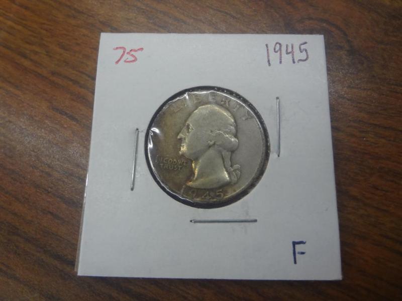 1945 F Washington Quarter...