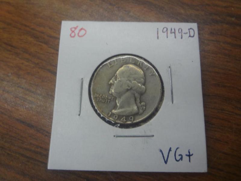 1949-D VG Washington Quarter...