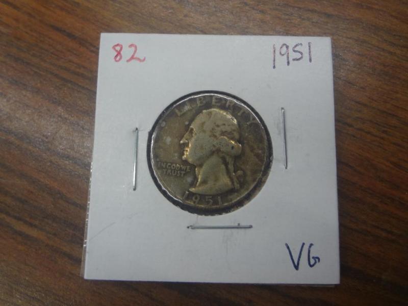 1951 VG Washington Quarter...