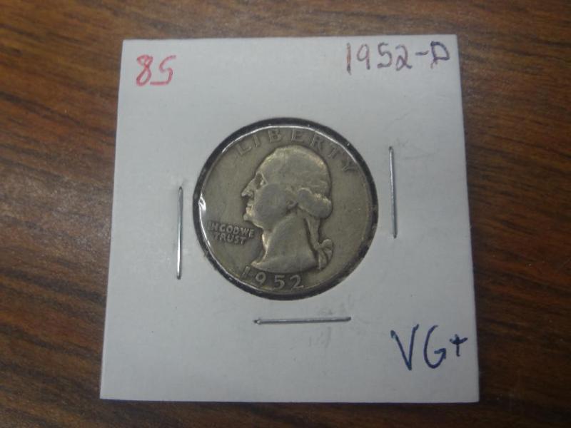 1952-D VG Washington Quarter...