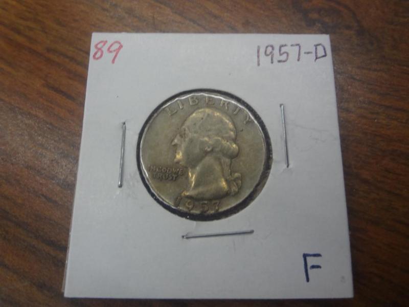 1957-D F Washington Quarter...