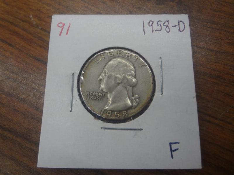 1958-D F Washington Quarter...