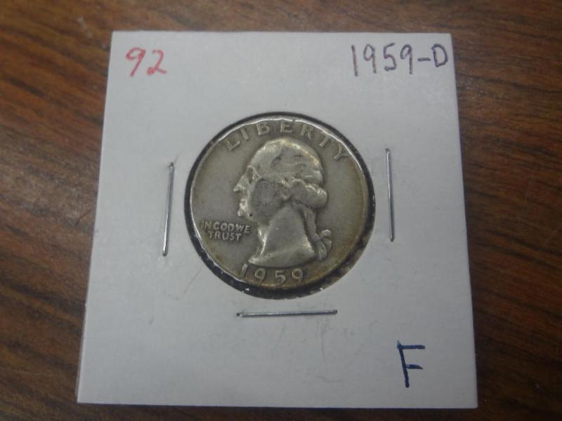 1959-D F Washington Quarter...
