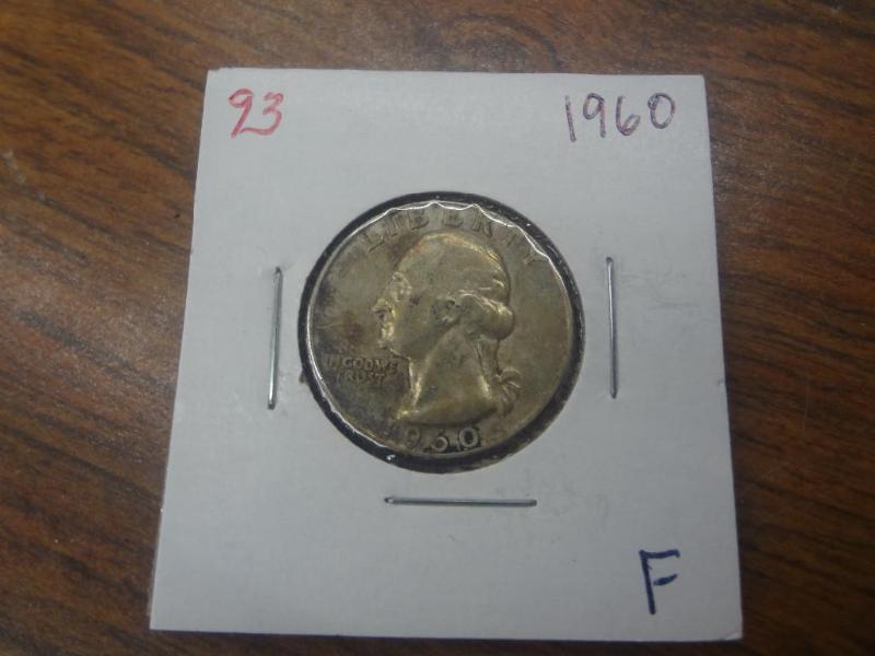 1960 F Washington Quarter...