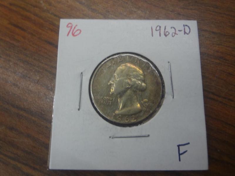 1962-D F Washington Quarter...