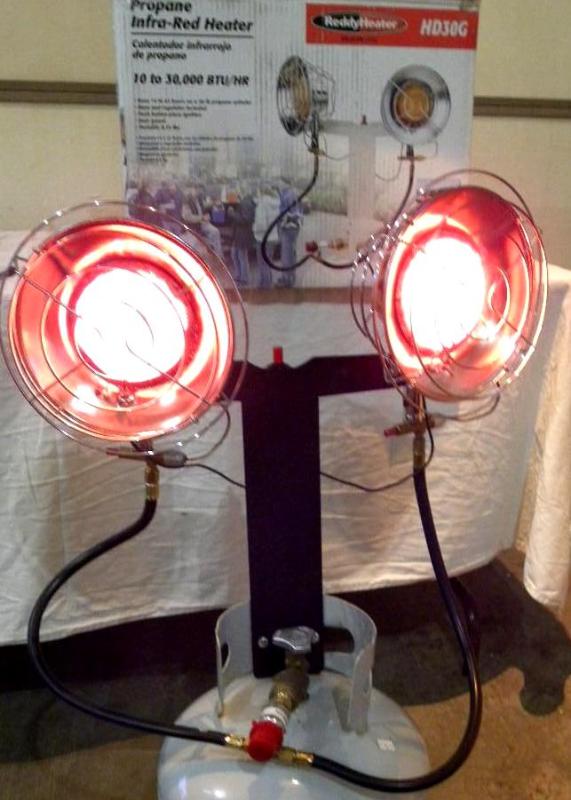 30,000-BTU Double Top Propane Heate...