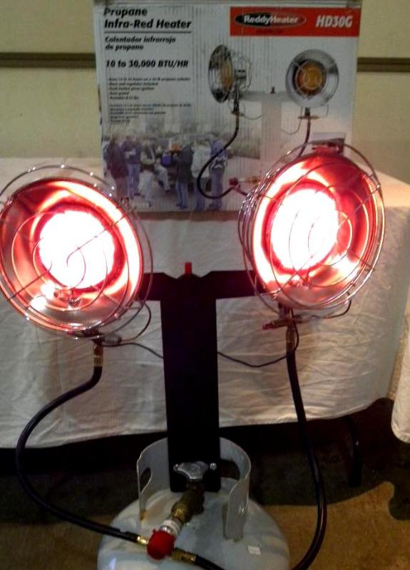 30,000-BTU Double Top Propane Heate...