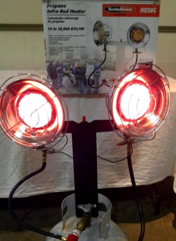 30,000-BTU Double Top Propane Heate...