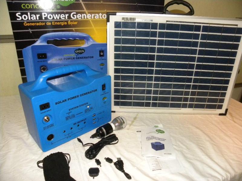 40W Solar Power Generator, dual pan...
