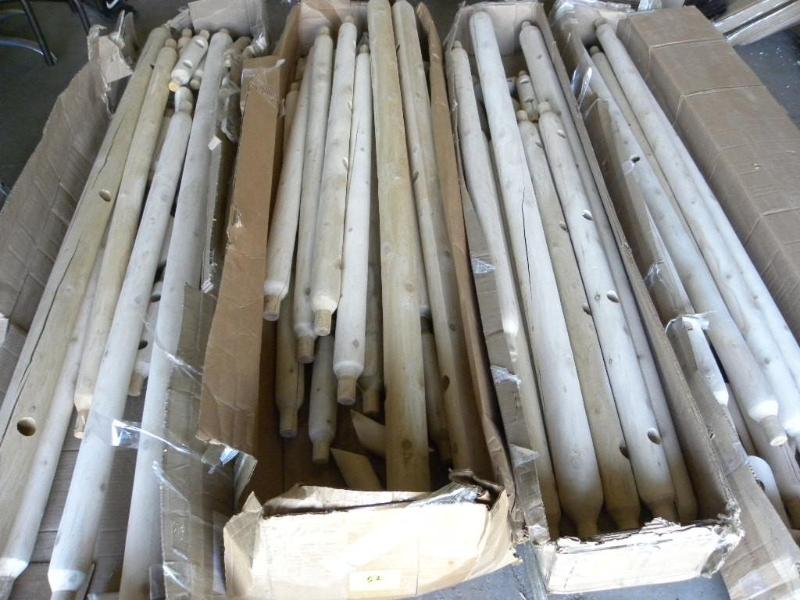 Lot of 4 Incomplete Log Beds, 1 que...