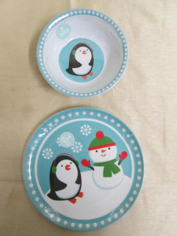 lot 120 image: Set of childrens plastic dishes wi...