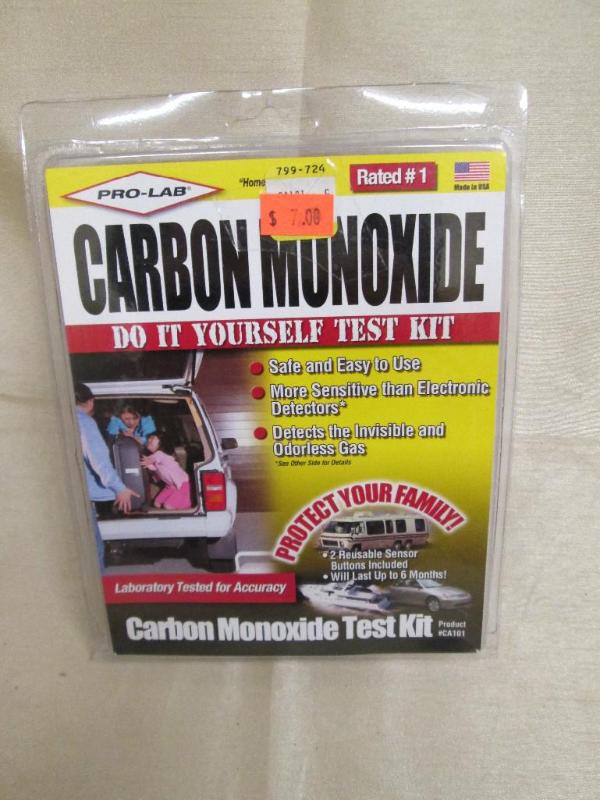lot 125 image: Carbon monoxide do it yourself test...