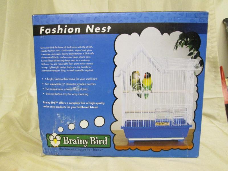 lot 148 image: Very nice Brainy Bird bird cage c...