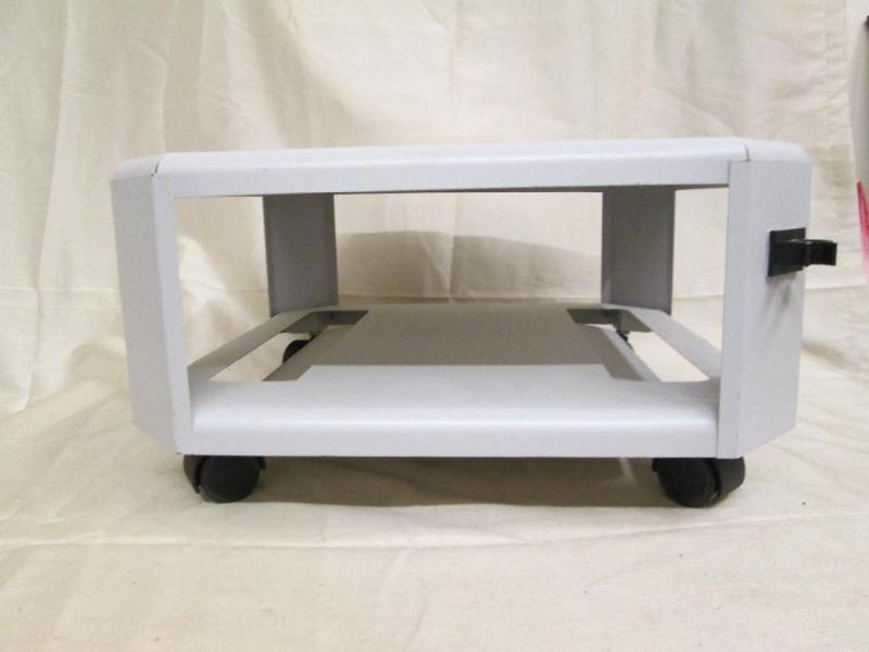 lot 149 image: Rolling metal display with storage ...