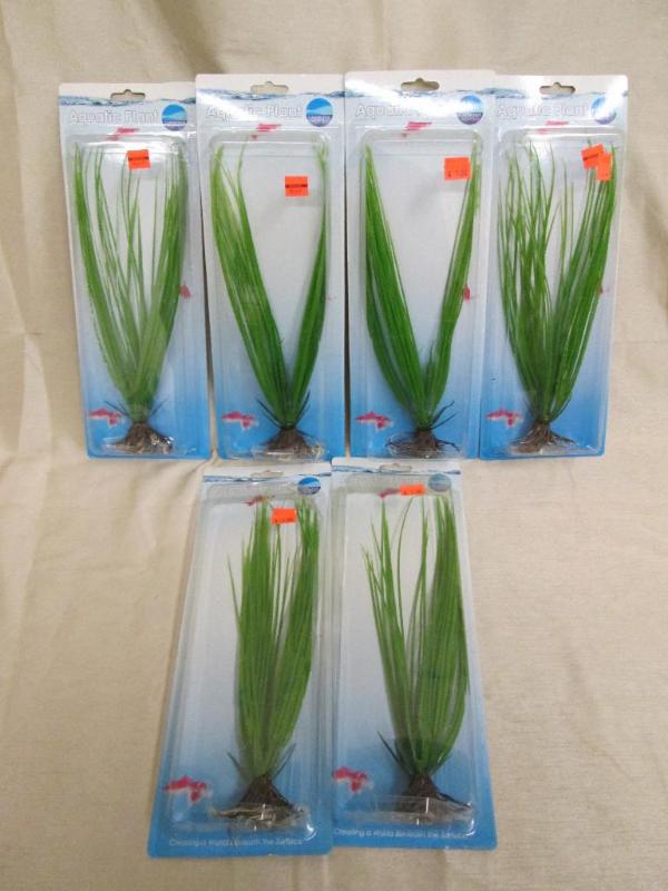 lot 156 image: Lot of 6 artificial aquatic plants....