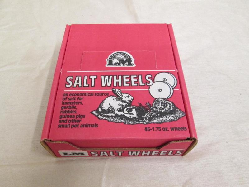 lot 160 image: Lot of salt wheels for small pets s...