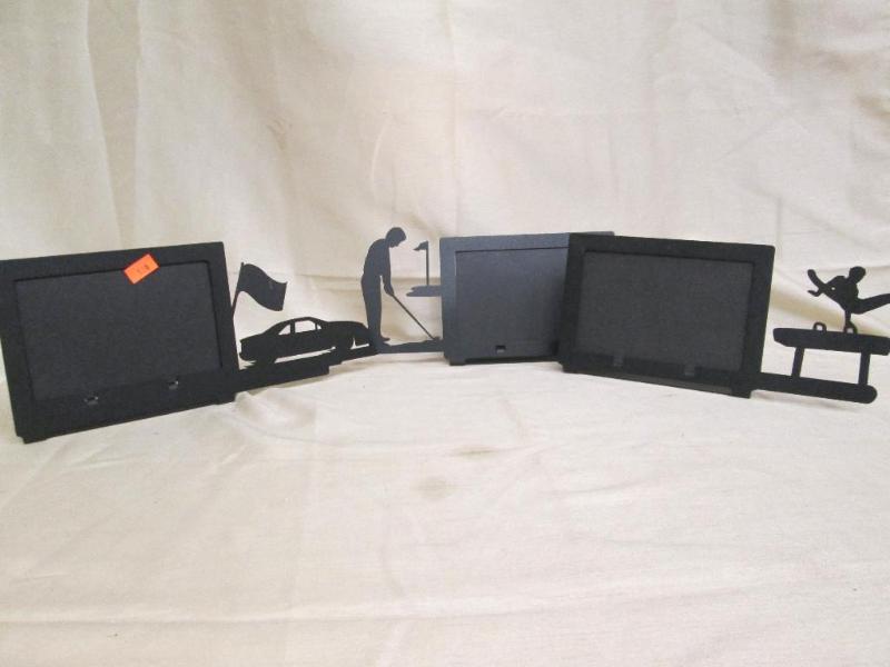 lot 182 image: Lot of metal silhouette picture fra...