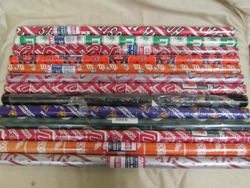 lot 192 image: Lot of 13 rolls of new wrapping pap...
