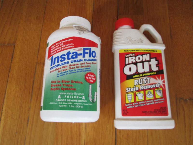 lot 208 image: Drain cleaner and rust remover...