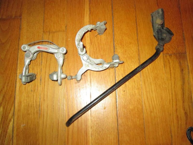 lot 233 image: Bicycle brakes and kickstand...