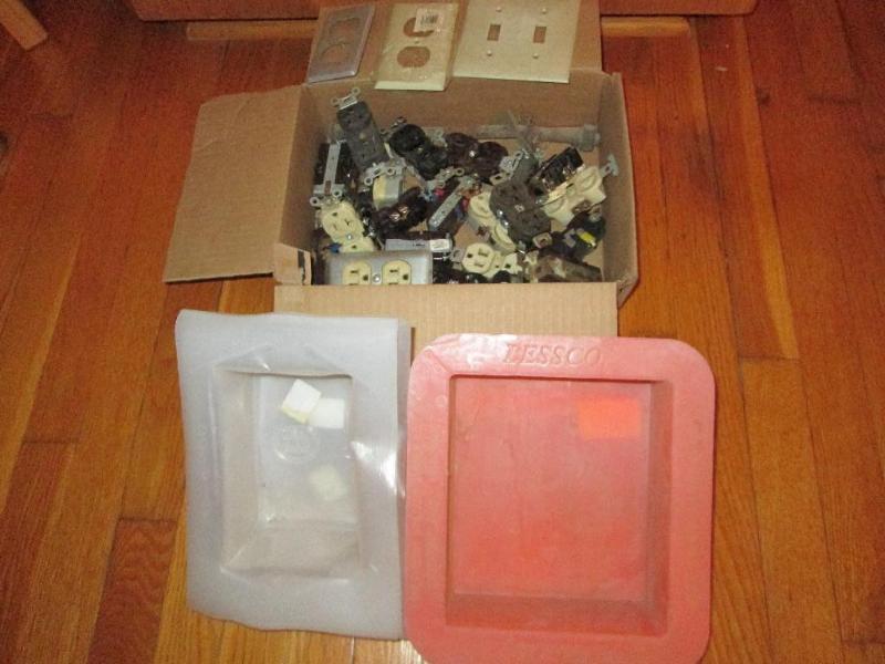 lot 234 image: Sockets, covers and insulators...