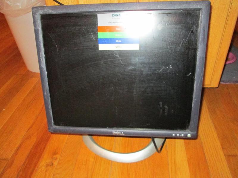 lot 249 image: Dell flat computer monitor with inp...